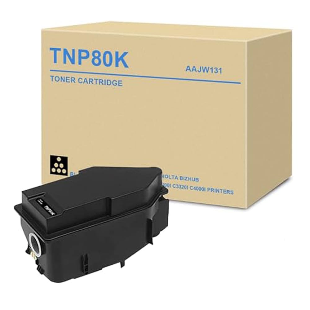 Konica Minolta TNP-80K, AAJW131, black, original toner